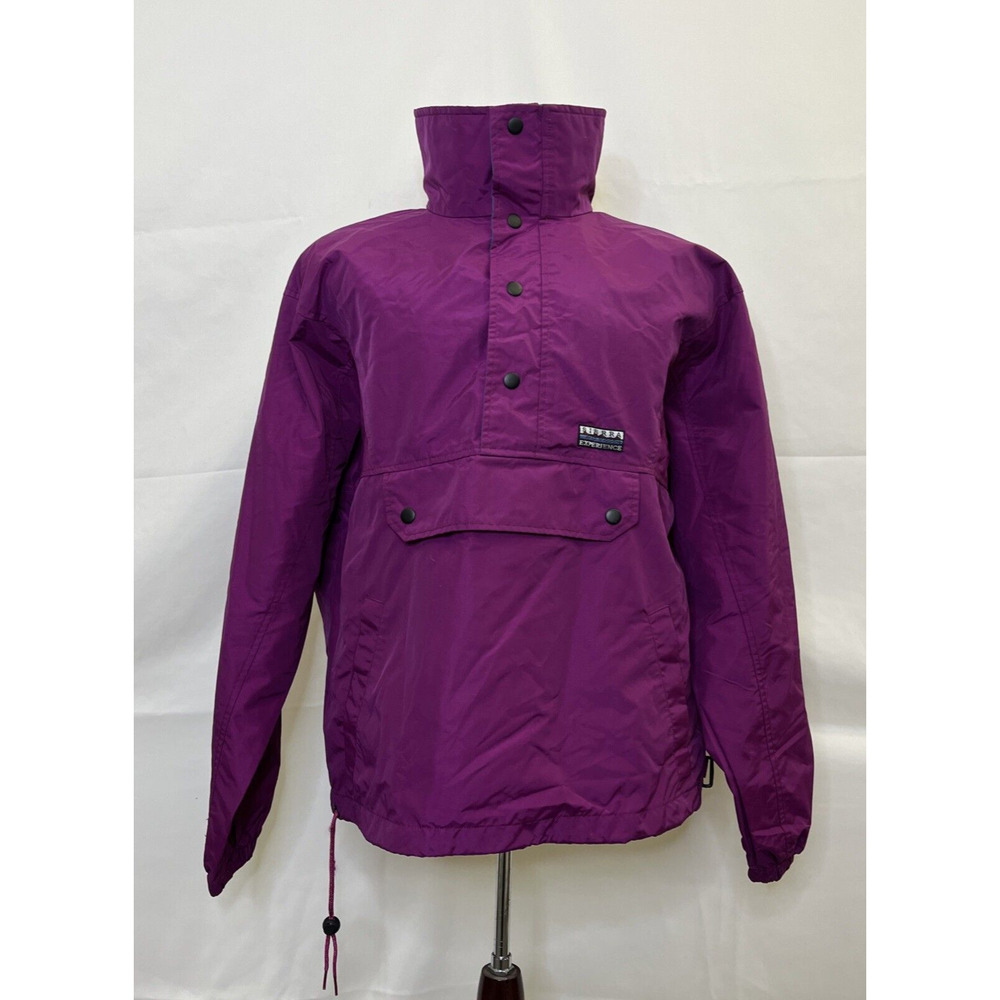 Sierra Experience Vtg 90s Magenta Anorak Pullover Windbreaker Men's Small Chrty